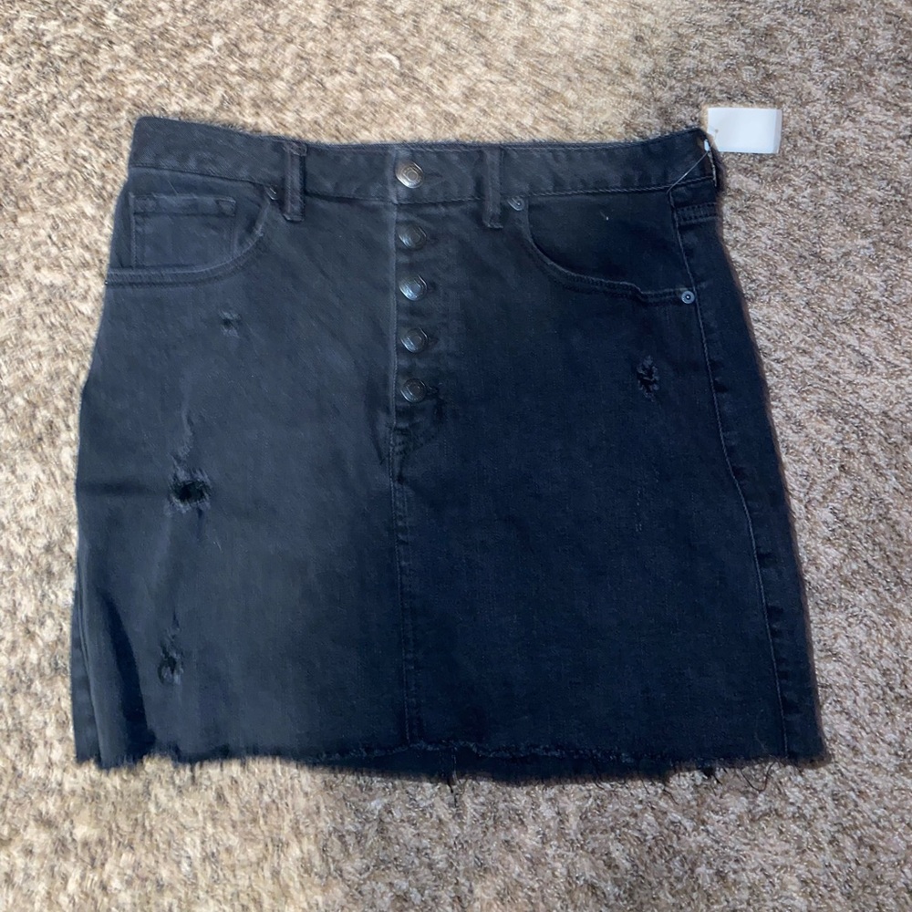 New with tags Black denim Aeropostale skirt size 10